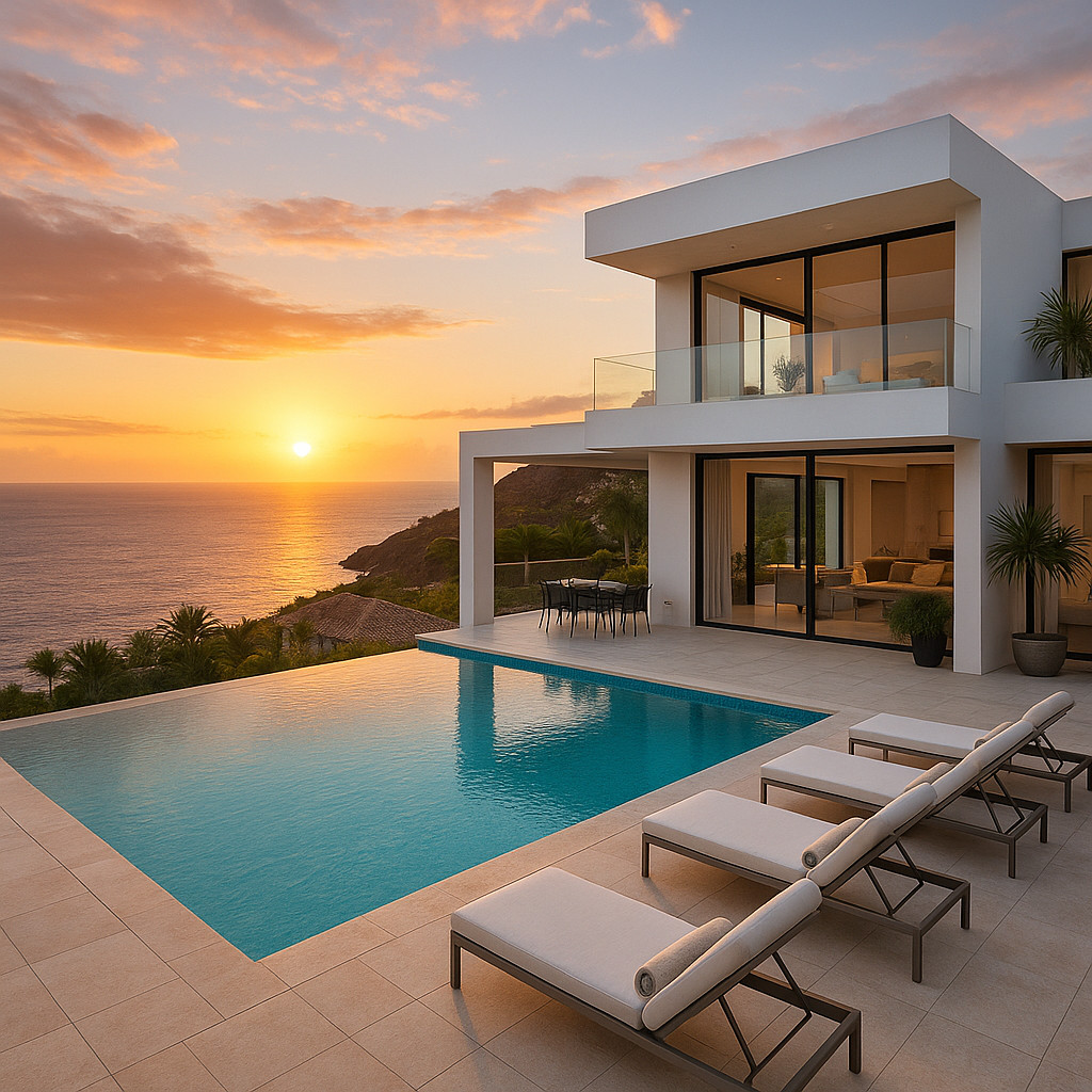 Luxury Canary Islands villa with ocean views and modern architecture